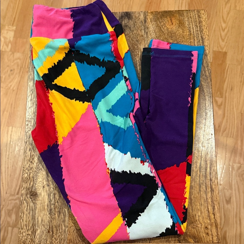 LuLaRoe Multicolor Geometric Leggings